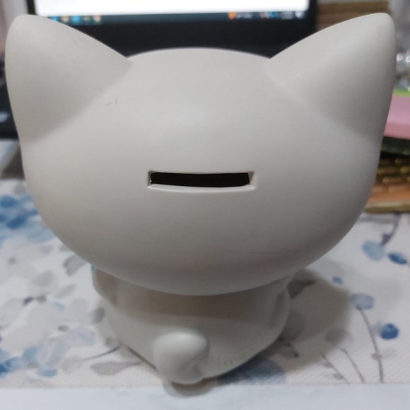 Rare Super Cute Adorable Maneki Neko Japanese Mani The Lucky Cat Piggy Bank - Picture 3 of 16